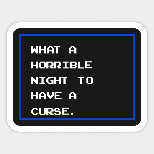 What a Horrible Night Sticker by mattographer